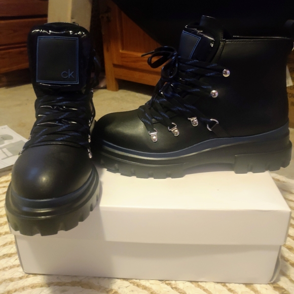 Calvin Klein combat boots - Picture 3 of 5